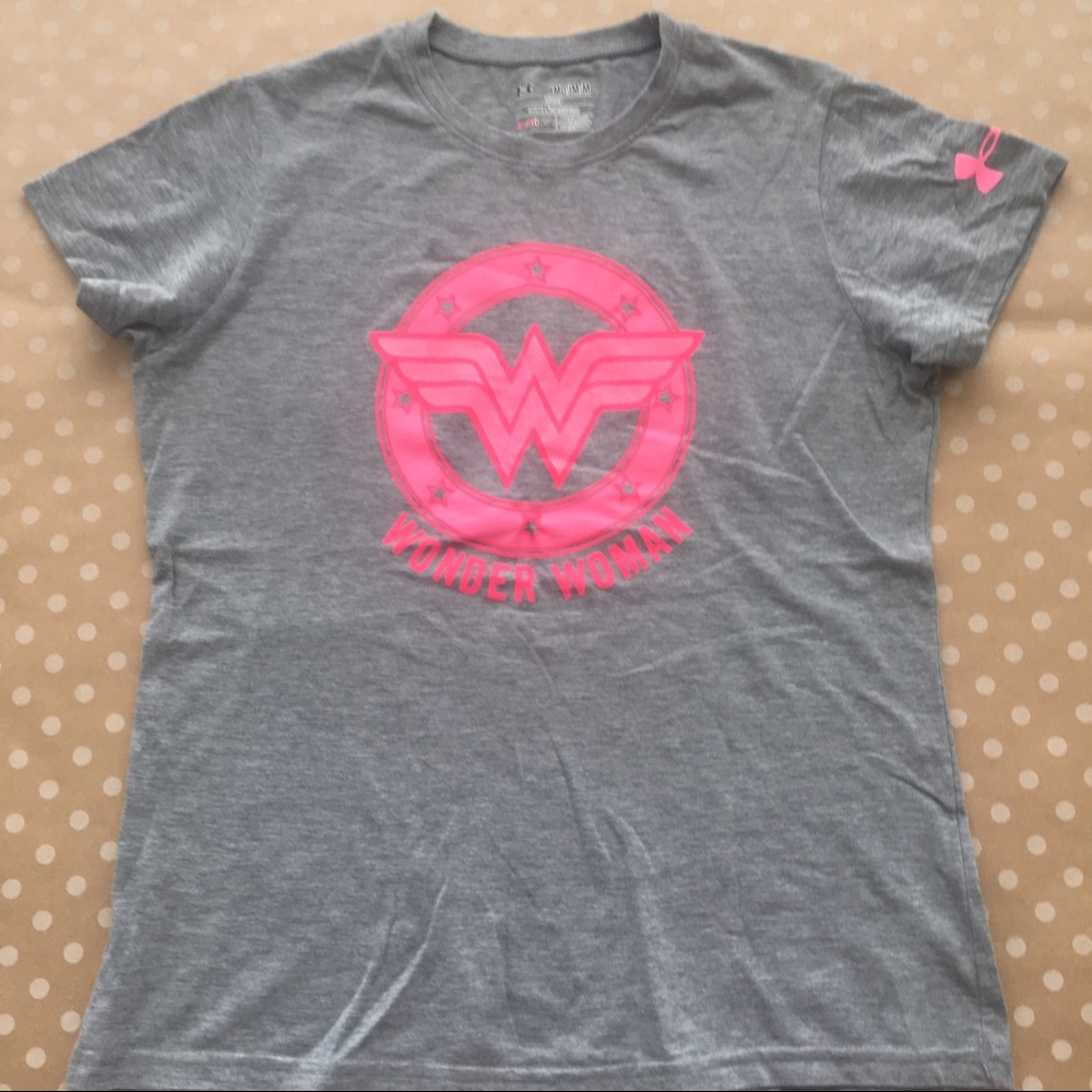 Under Armour Wonder Woman Pink Top