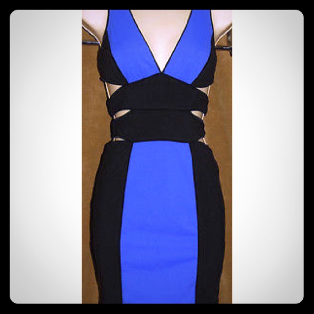 Bebe Addiction Bodycon Cutout Dress