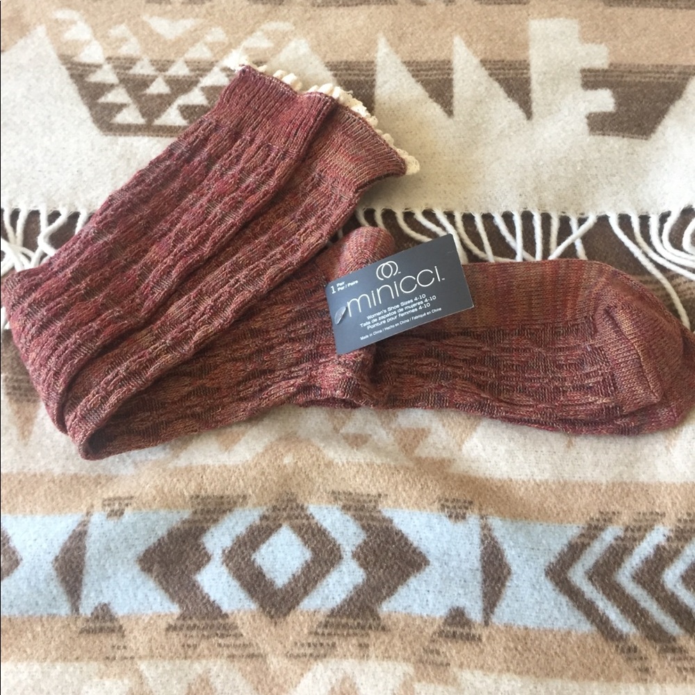 Minicci Knee-Length Socks with Lace