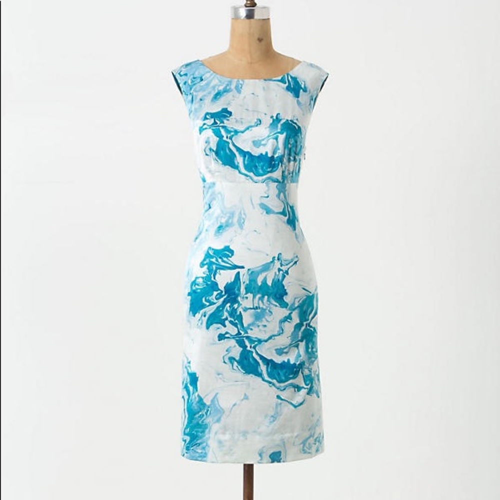 Anthro Marbled Waters Shift (check measurements!)