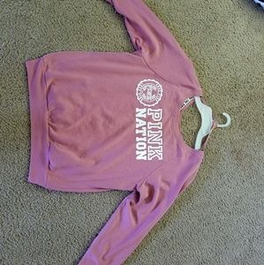 Victoria Secret off the shoulder sweatshirt