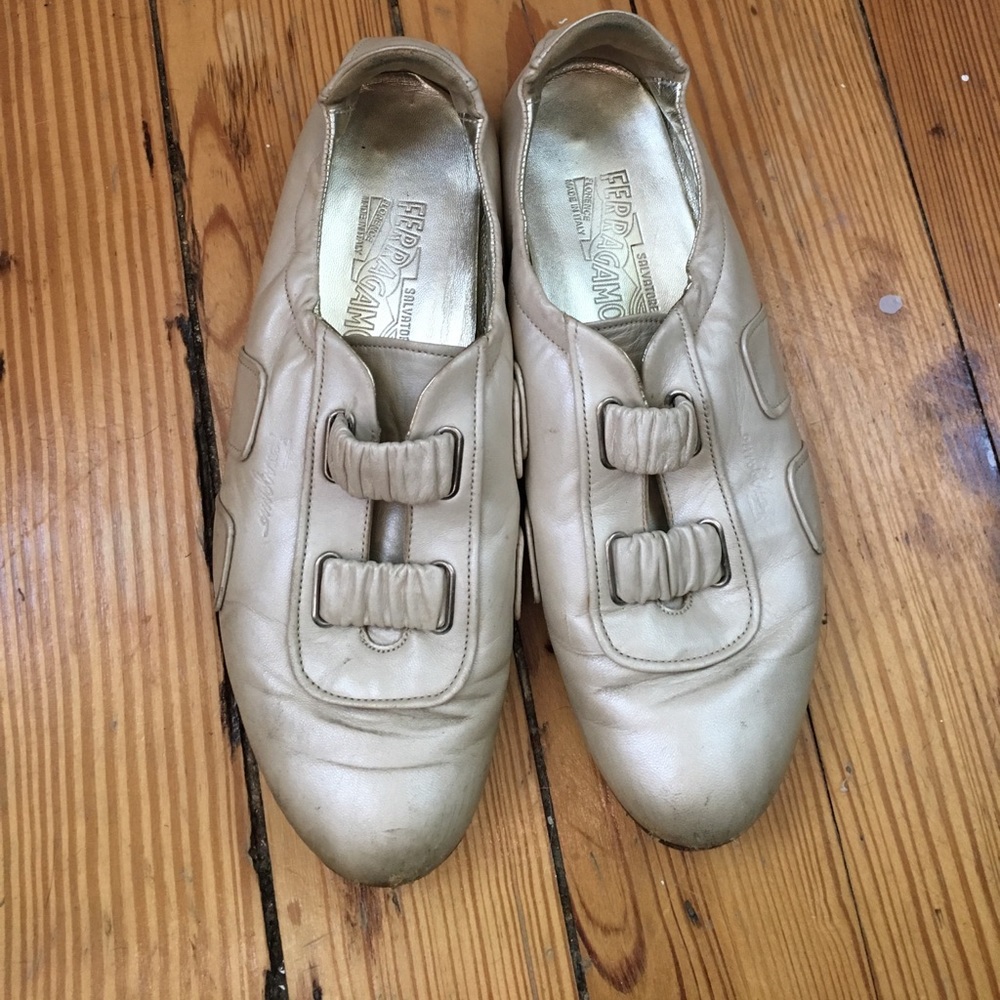 Salvatore Ferragamo slide on elastic trainers