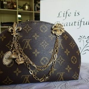 Fleur de lis sweater  brooch