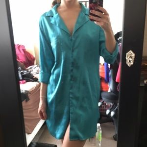 Fredericks silk blue night shirt