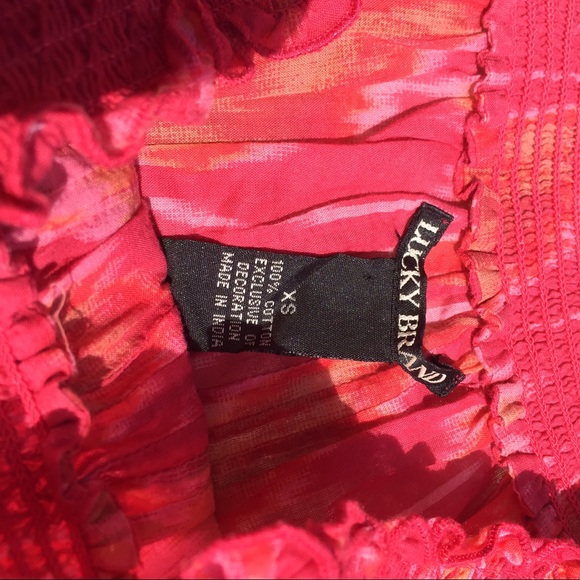 Lucky Brand boho top XS - Picture 5 of 5