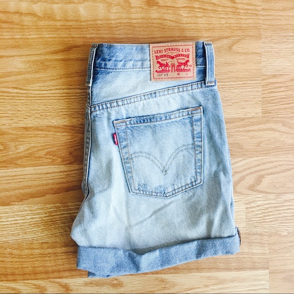 Levi's Pants - Levi's 501 Distressed jean shorts