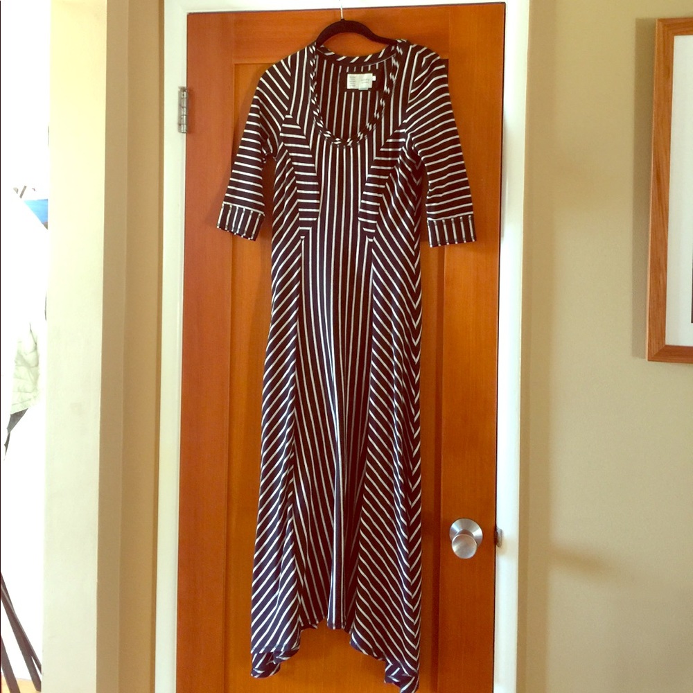3/4 length sleeve fitted Anthropology  dress