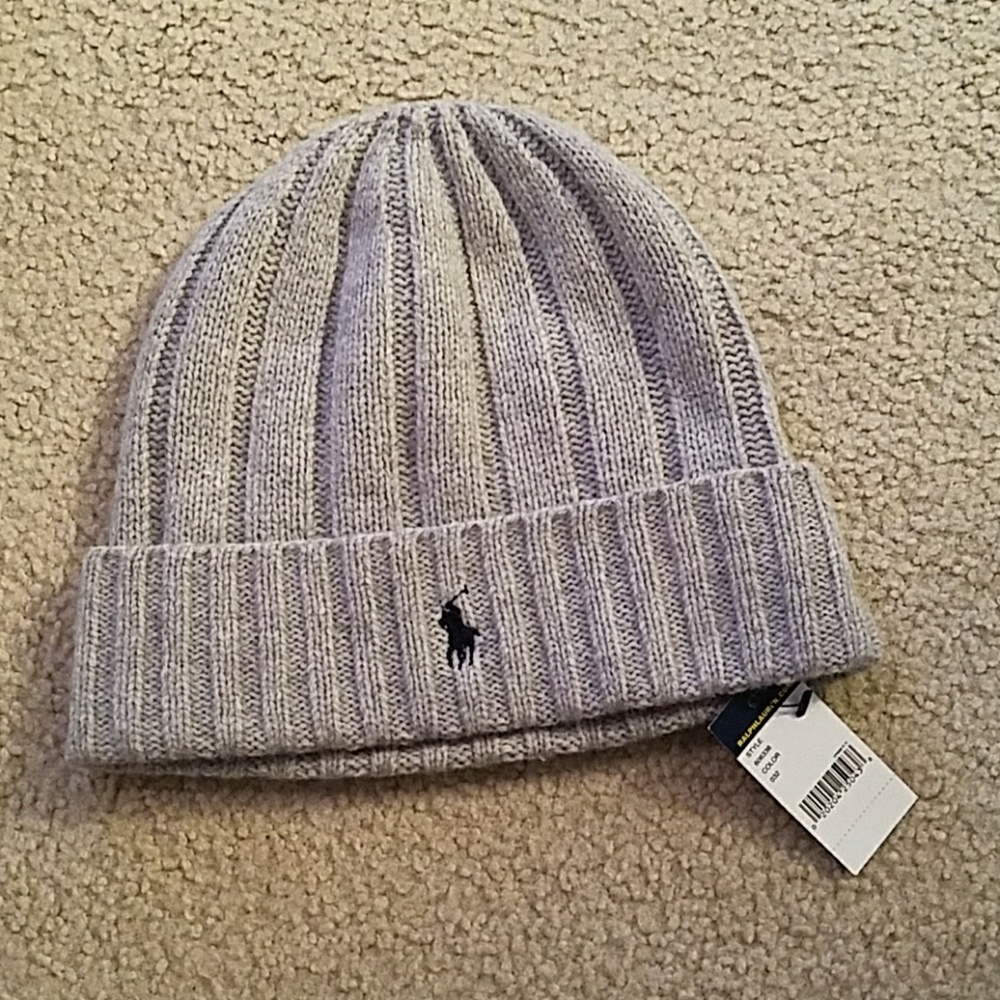 Gray Ralph Lauren Beanie