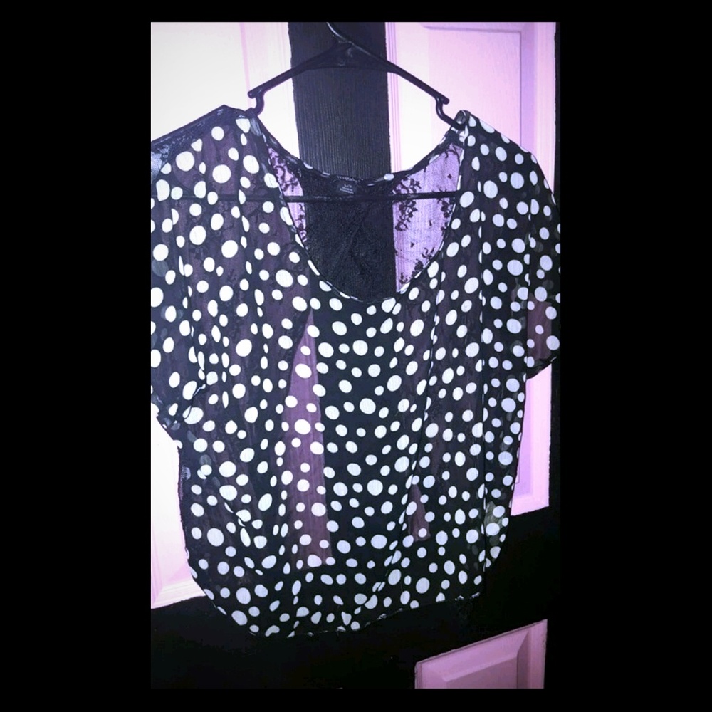 See through crop top