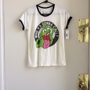 Ghostbusters Ringer Tee (Doe, Med, NWT)