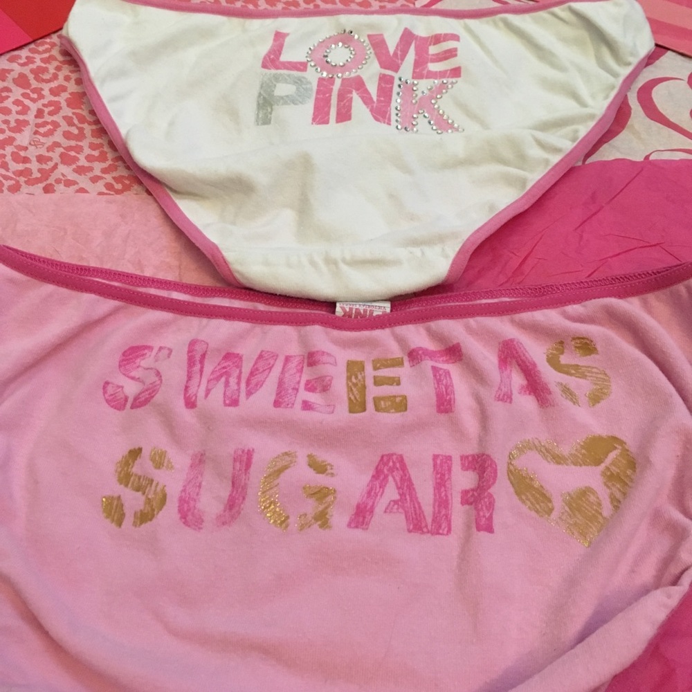 Vintage Bundle "Pink" Victoria's Secret Panties - Picture 3 of 8