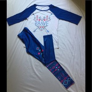 Brave Justice Shirt with Matching Leggings