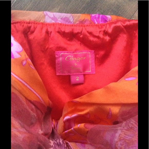 Ginger & Java 💯%silk gorgeous strapless dress 👗 - Picture 7 of 8