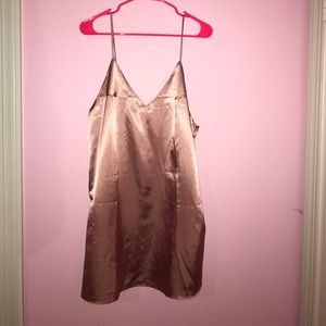 Silky Mini Shift Dress