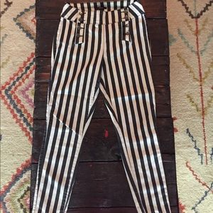 High Waisted Beetlejuice Striped Pants