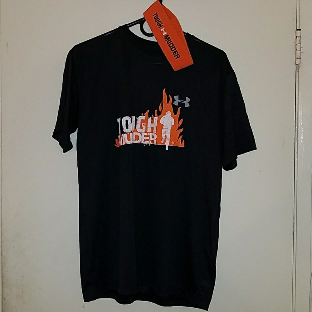 Under armour tough mudder t shirt & head band