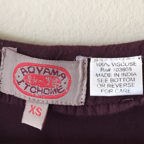 Deep Purple Aoyama Itchome Wrap Dress - Picture 3 of 4