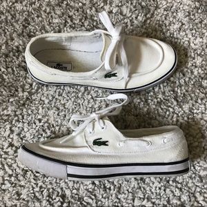 LACOSTE Nautical Canvas Sneakers SZ 5