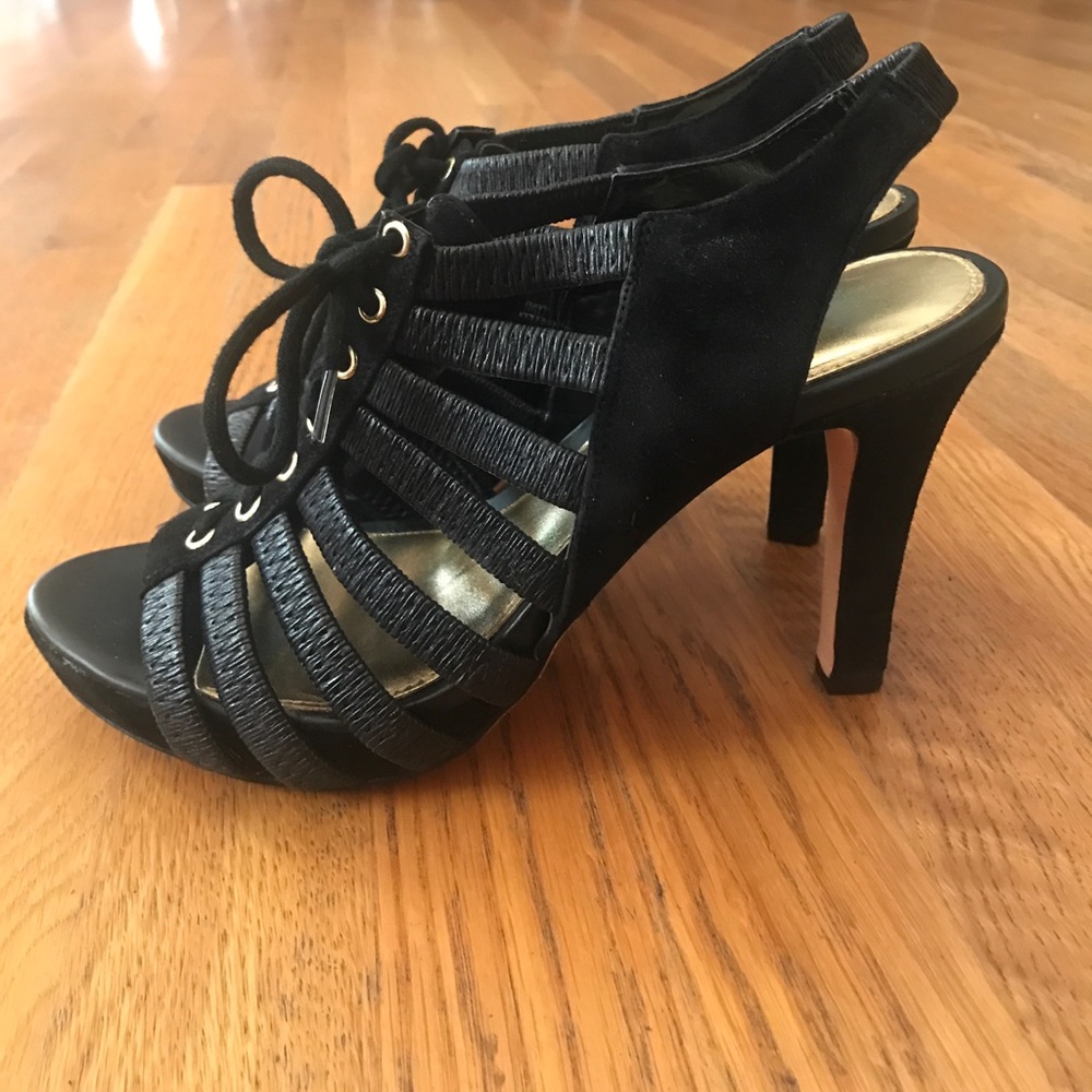 Antonio Melani lace up high heels