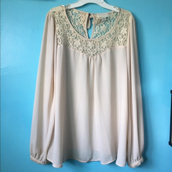 ▪️final price▪️ Forever 21 Plus Lace Top - Picture 1 of 5