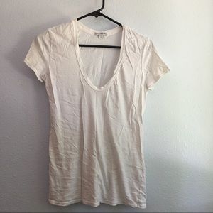 James Perse cotton u neck tee