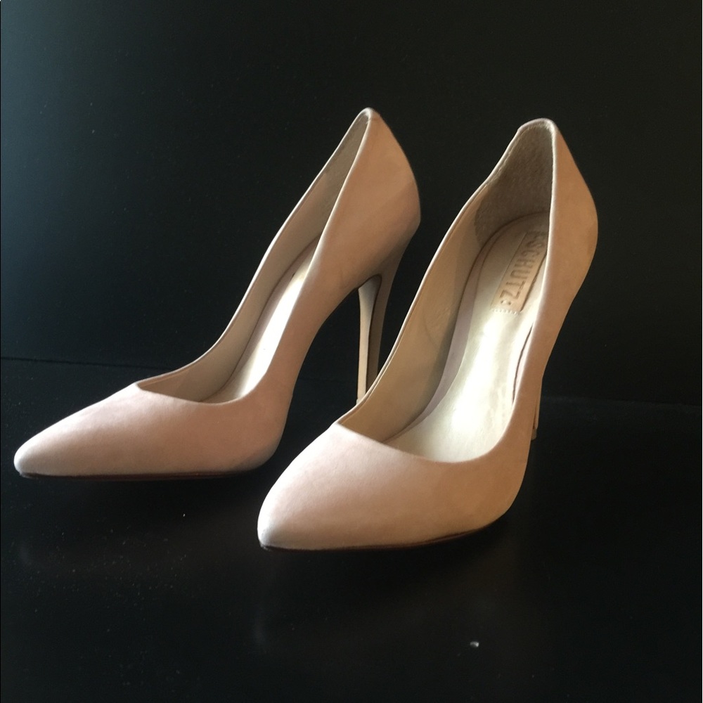 SCHUTZ Blush tone Stiletto Leather BEAUTIFUL