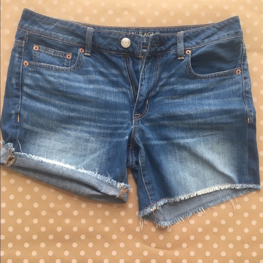 NWOT American Eagle AEO Jean Shorts Boy Midi Fit 6