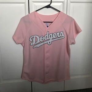 Dodgers Magestic pink women's jersey