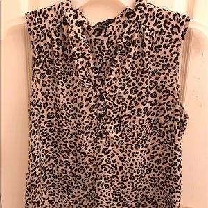 Cheetah print tank top