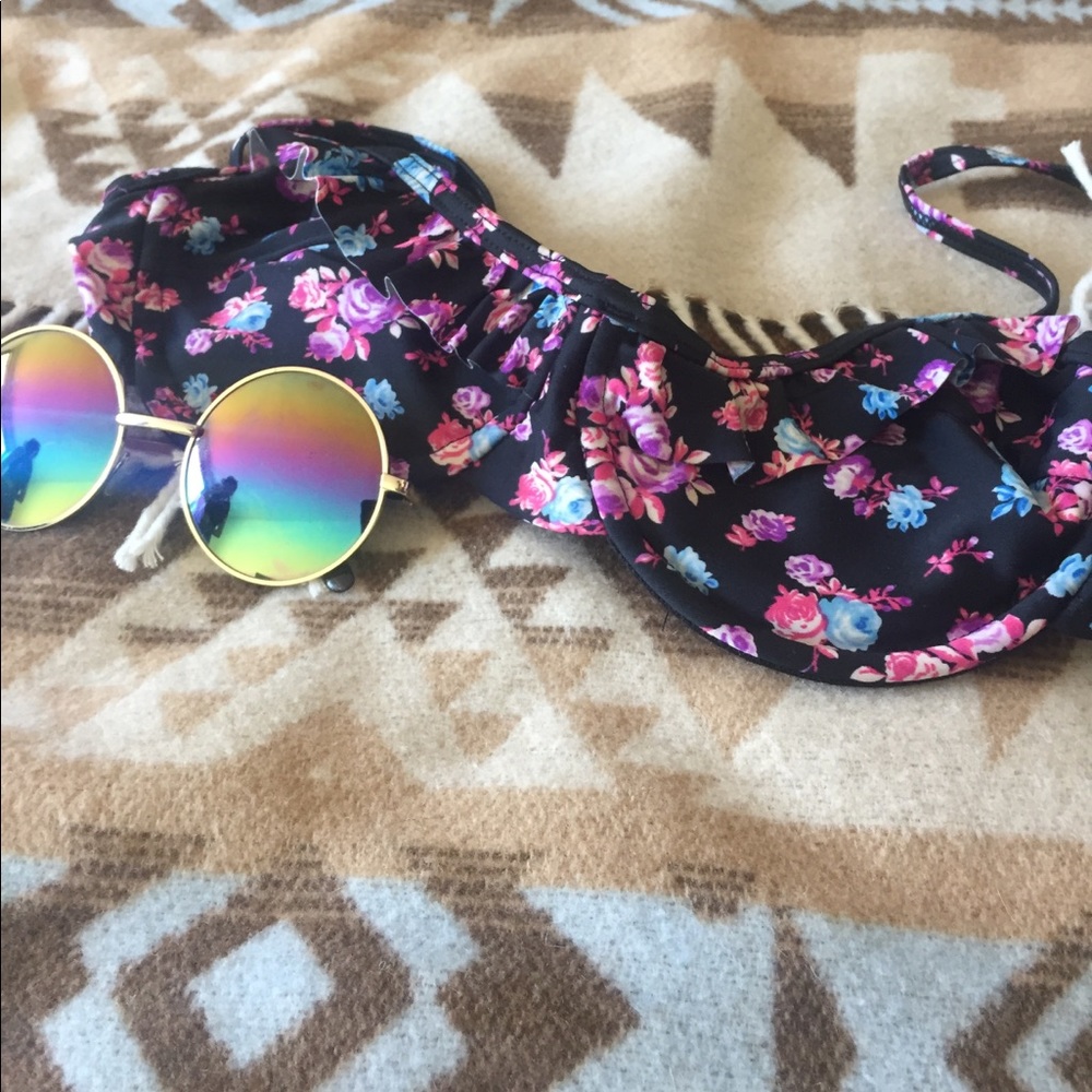 Forever 21 Floral Print Bikini Top