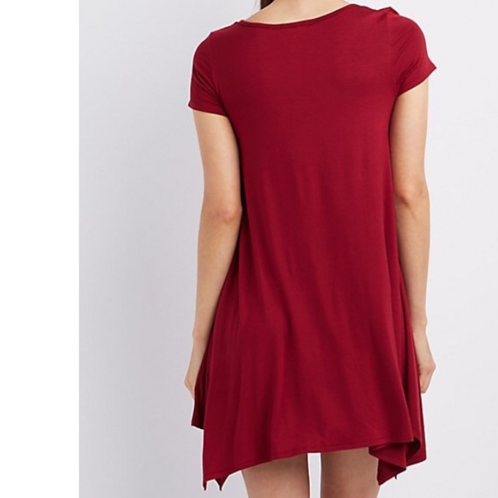 Maroon T-Shirt Dress