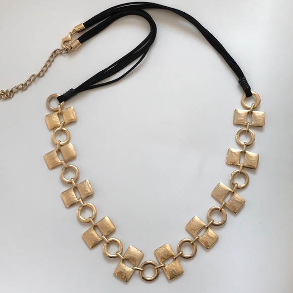 Chico's Jewelry - Gold and Black Long Necklace