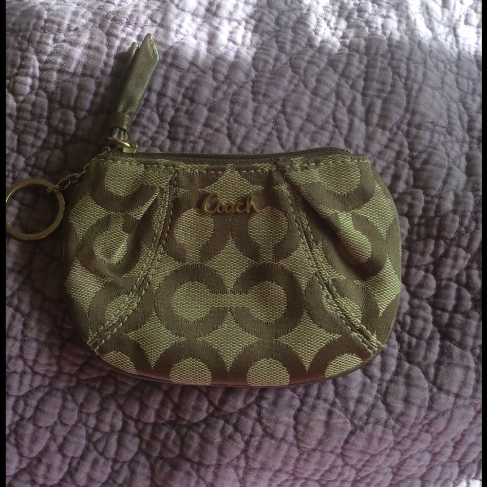 Coach skinny ID keychain wallet