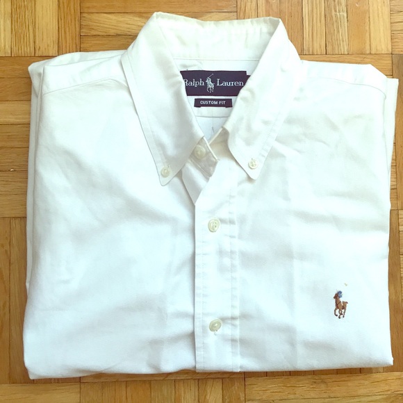 Ralph Lauren | Men's Custom Fit Oxford Dress Shirt - Picture 1 of 4
