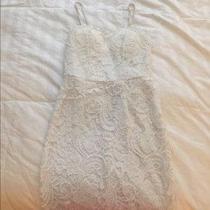 White lace dress