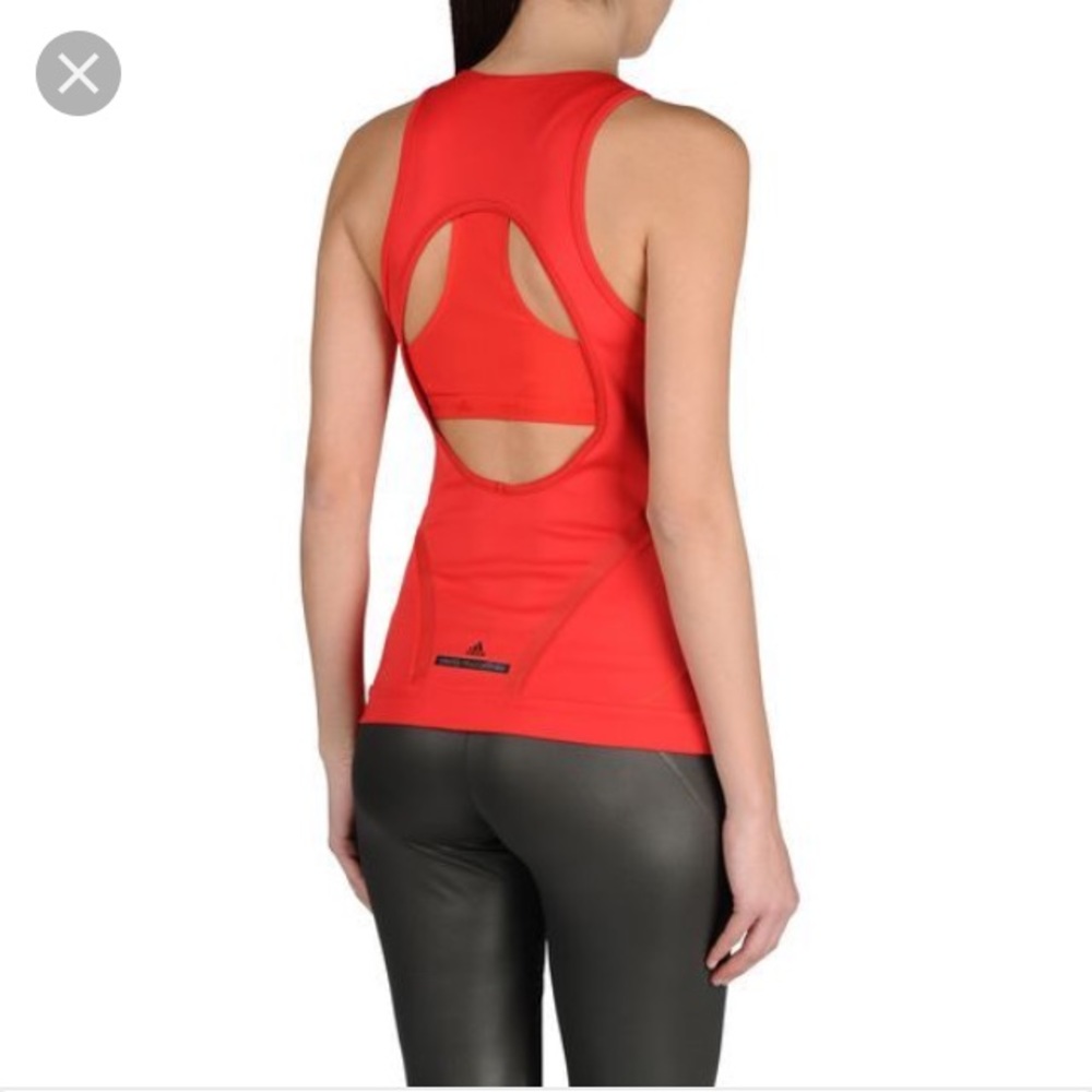 Adidas by Stella McCartney run performance tank size medium red NWT