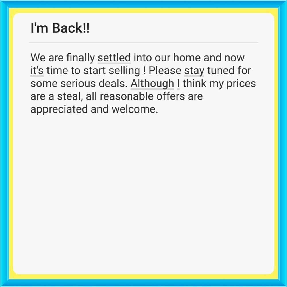 Everything must go!