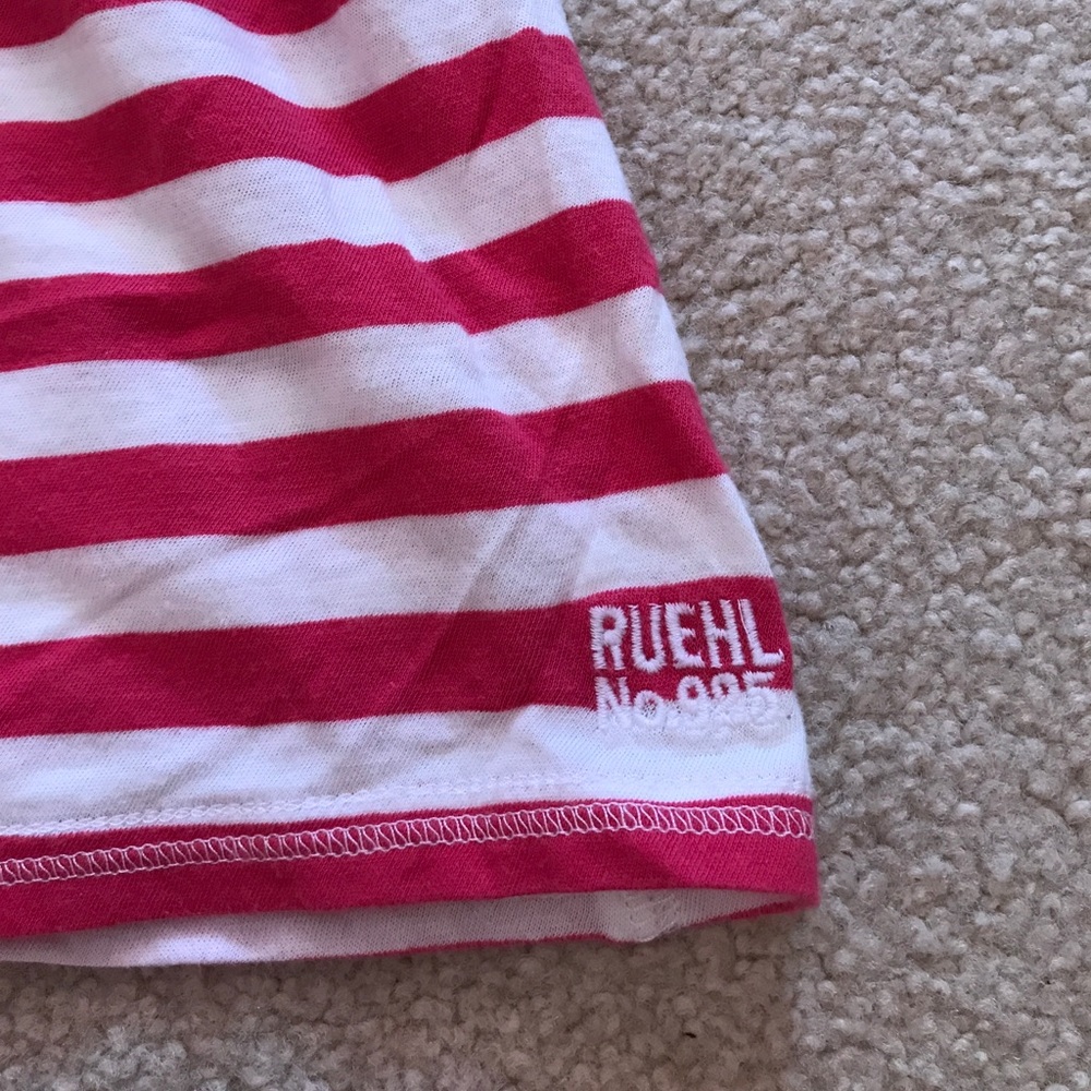 Ruehl No.925 pink striped tank top size S - Picture 2 of 5