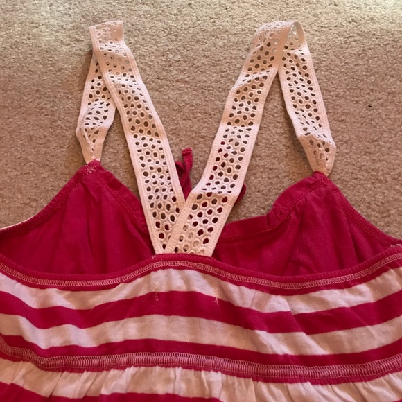 Ruehl No.925 pink striped tank top size S - Picture 5 of 5