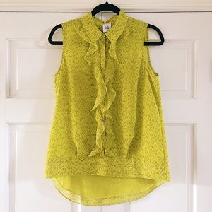 CAbi green blouse