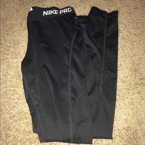 Nike Pro leggings, ankle length, size large.
