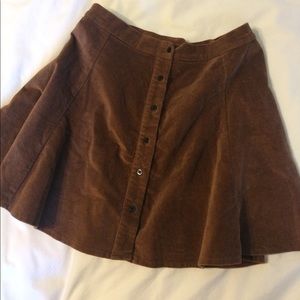 Brandy Melville Brown Skater Skirt