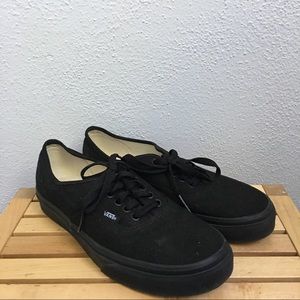 Vans lace up sneakers, all black
