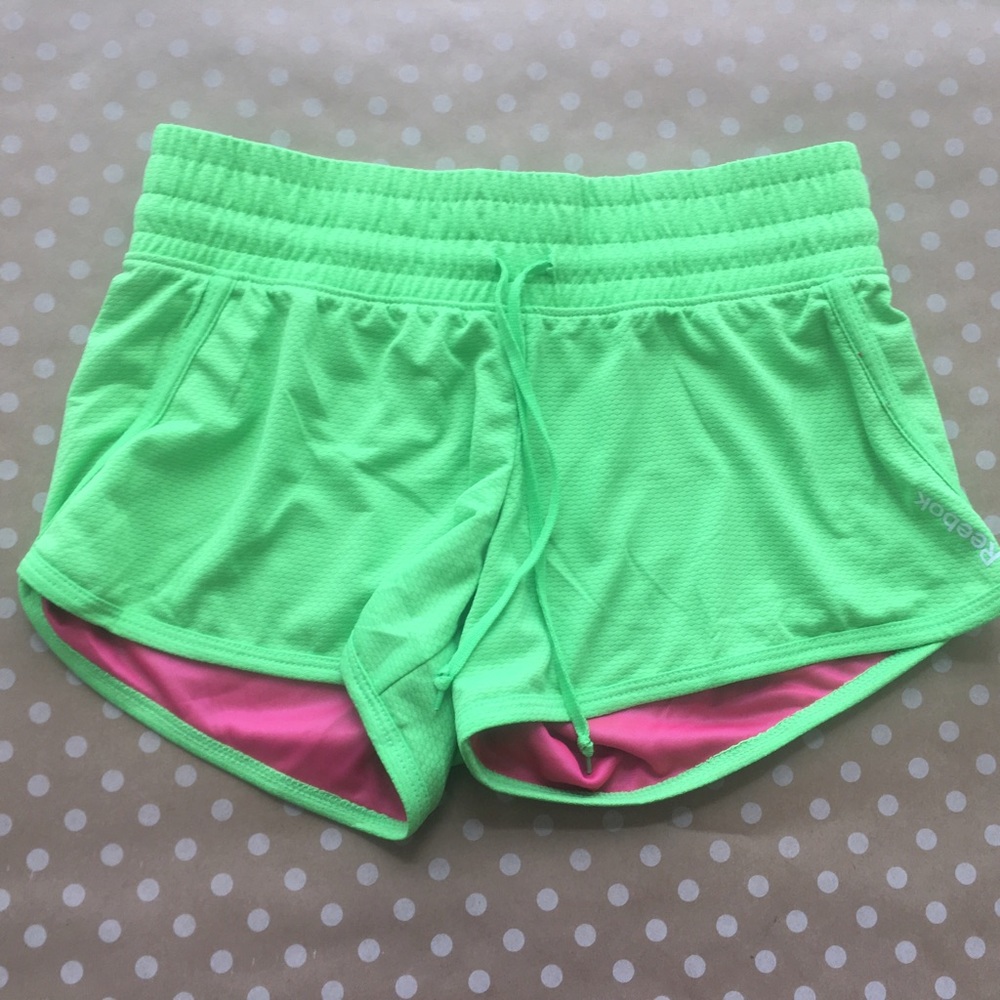 Reebok Lime Neon Green Shorts Small