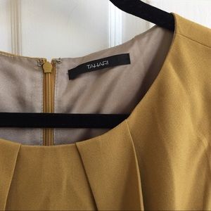 Golden yellow Tahari dress