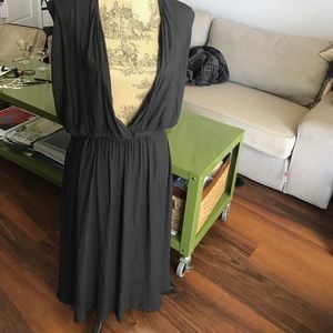 Slate grey midi dress from Urban Outfitters