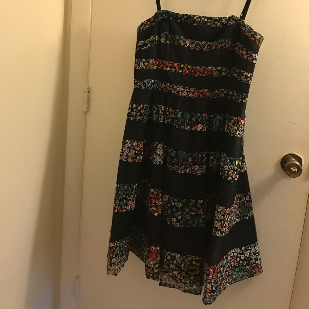 NWOT size 12 black strapless dress