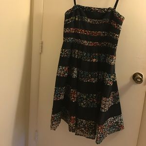 NWOT size 12 black strapless dress