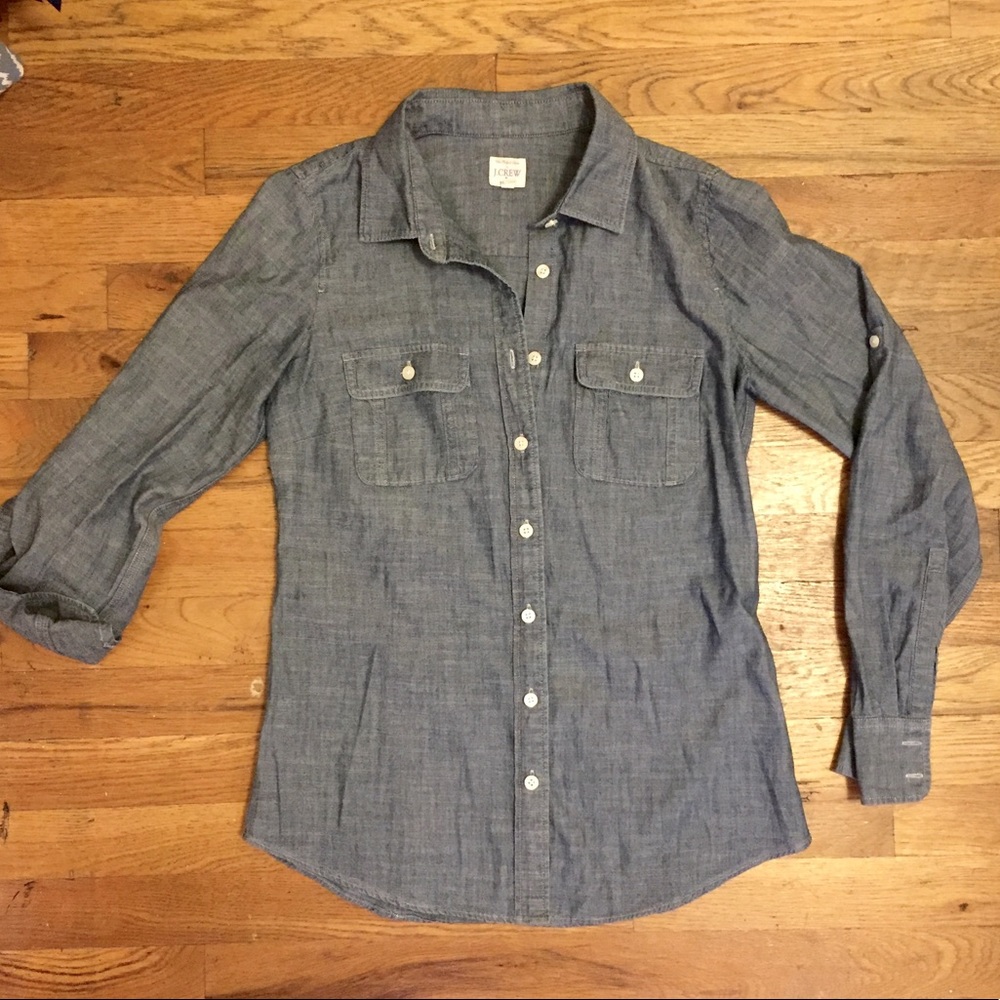 FINAL SALE: Trendy Denim JCrew Top