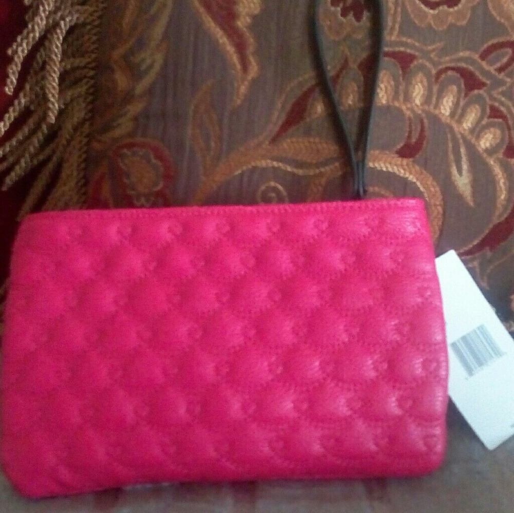 Pink and Black Clutch